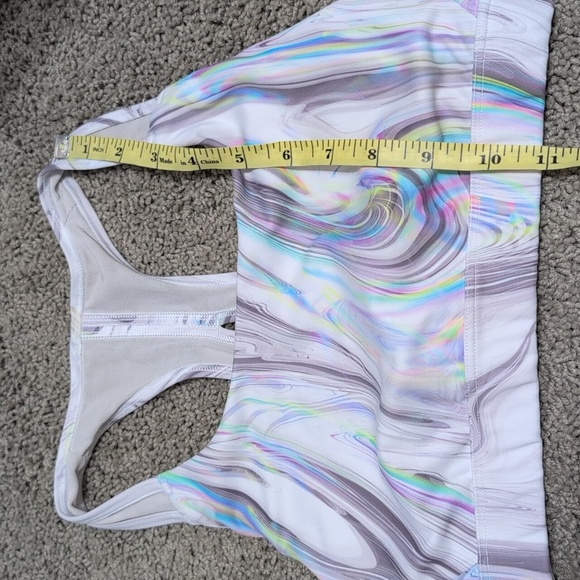 Athleta Contender Sports Bra Iridescent Abstract Print size XS - Picture 12 of 12
